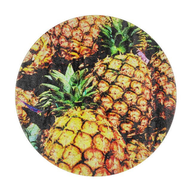 Planche À Découper "Ananas" Jolie photo. Commandez dès maintenant  (Devant)