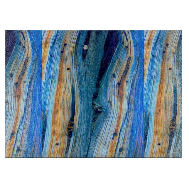 Planche À Découper anciennes cartes bleues patinées (Devant)