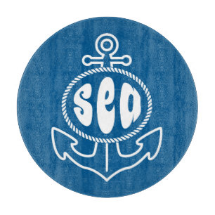 Planche À Découper Ancre et la mer