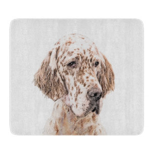 Planche À Découper Anglais Setter Orange Belton Peinture Chien Art