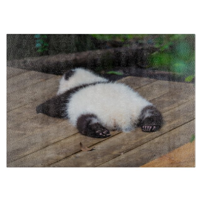Planche À Découper Animaux de bébés cutest | Bébé Géant Panda Dormir (Devant)