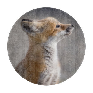 Planche À Découper Animaux de bébés cutest   Portrait Baby Fox