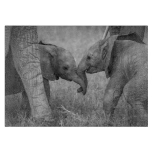 Planche À Découper Animaux de bébés cutest   Salutation des éléphants