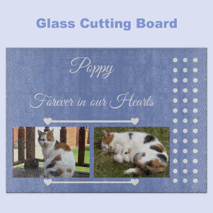 Planche À Découper Animaux de compagnie Forever violet blanc verre ph