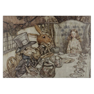 Planche À Découper Anniversaire d'Alice Fête de non-anniversaire du L
