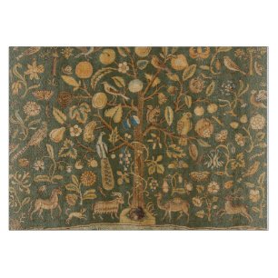 Planche À Découper Antique anglais broderie point d'aiguille Arbre de