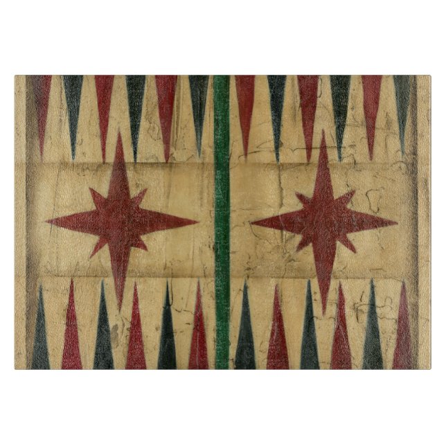 Planche À Découper Antique Backgammon Game Board par Ethan Harper (Devant)