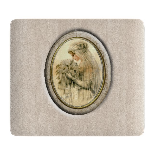 Planche À Découper Antique Mariée (Devant)