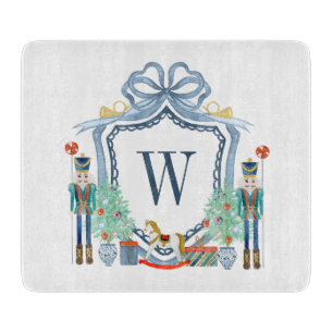 Planche À Découper Aquarelle Casse-monogramme Noël