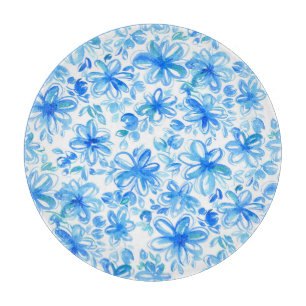 Planche À Découper Aquarelle Floral Chintz Motif mignon