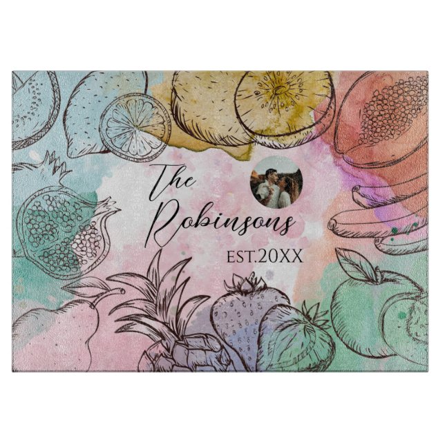 Planche À Découper Aquarelle modèle photo (Devant)