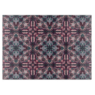 Planche À Découper Aquarelle rose Azulejo Carrelage espagnol