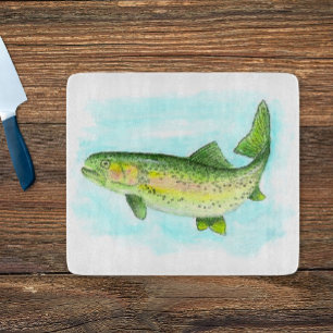 Planche À Découper Aquarelle truite