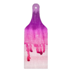Planche À Découper Aquarelle violet rose tendance Ombre Abstrait
