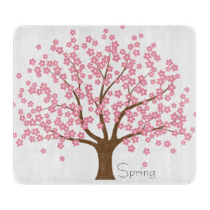 Planche À Découper Arbre de fleurs de printemps