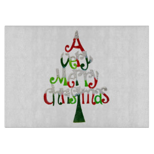 Planche À Découper Arbre de Noël très Joyeux