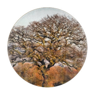 PLANCHE À DÉCOUPER ARBRE D'HIVER