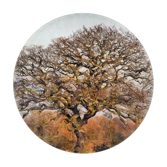 PLANCHE À DÉCOUPER ARBRE D'HIVER (Devant)