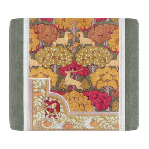 Planche À Découper Arbres d'automne Art nouveau et chute de cerf Vern