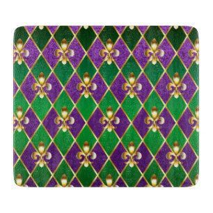 Planche À Découper Arrière - plan de bijoux Mardi Gras