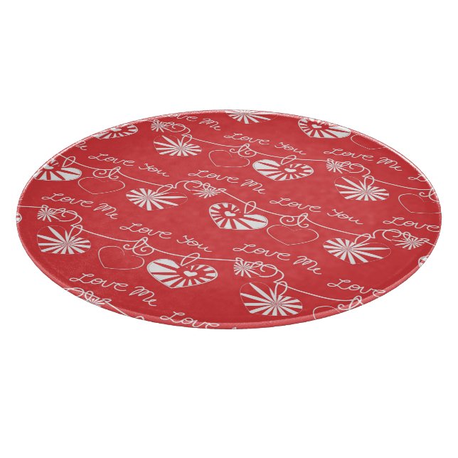 Planche À Découper Arrière - plan de Saint Valentin (Coin)