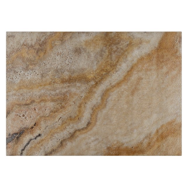 Planche À Découper Arrière - plan en marbre Pierre Modèle naturel Tan (Devant)