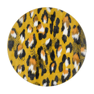 Planche À Découper Arrière - plan Poster de animal Leopard Texture