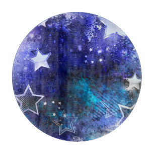 Planche À Découper Arrière - plan spatial avec étoiles
