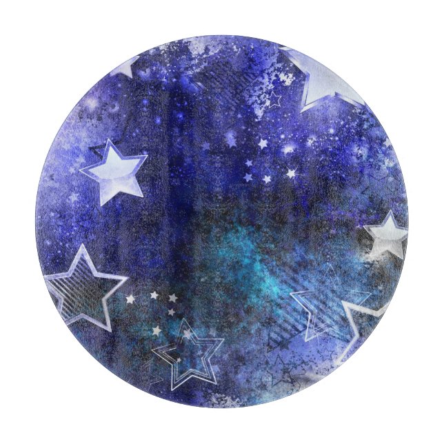 Planche À Découper Arrière - plan spatial avec étoiles (Devant)