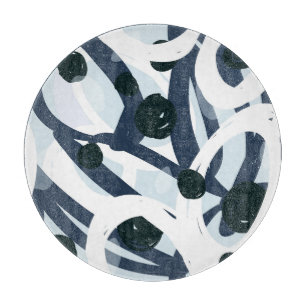 Planche À Découper Art Abstrait : Illustration de peinture transparen