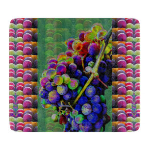 Planche À Découper ART de NATURE de RAISINS décoratif de conseil de