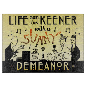 Planche À Découper Art Déco 20s Retro Sunny Demeanor Inspirational