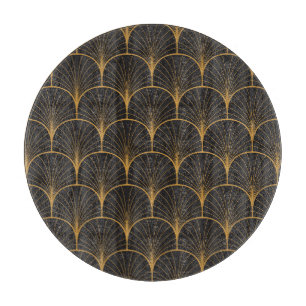 Planche À Découper Art Déco, Motif Vintage géométrique.