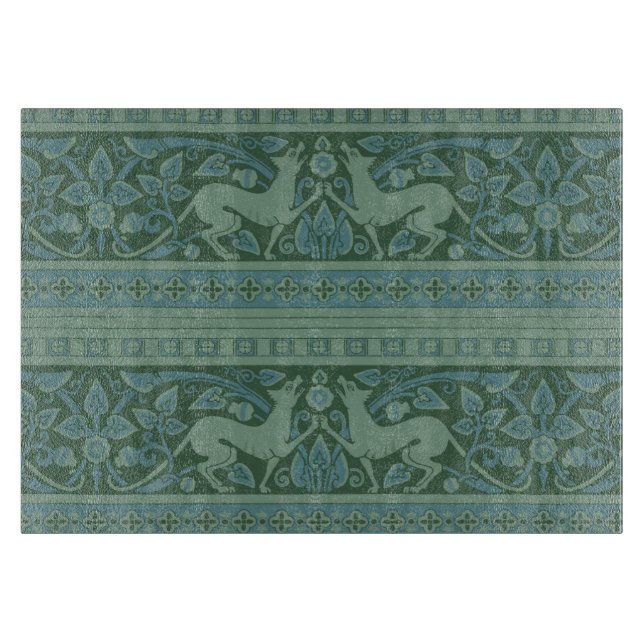 Planche À Découper Art Déco Nouveau Chien Nature Motif animal (Devant)