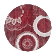 art floral rouge foncé IA
