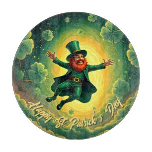 Planche À Découper Art magique de la Saint-Patrick avec lutin