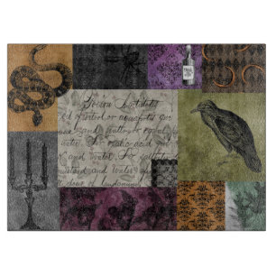 Planche À Découper Art médiéval d'Halloween gothique Éffrayant apothe