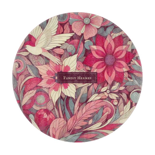 Planche À Découper Art Morris rose (Devant)