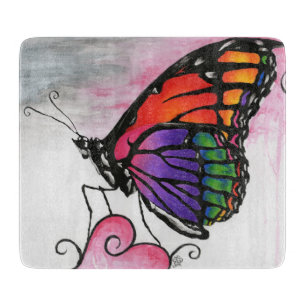 Planche À Découper Art original d'imaginaire de papillon de monarque