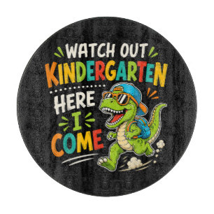 Planche À Découper Attention maternelle j'arrive Dino