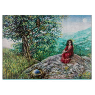 Planche À Découper AURORA / ARBRE MAGIQUE, vert, bleu,