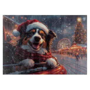 Planche À Découper Australie Kelpie Dog Roller Dessous de verre Noël