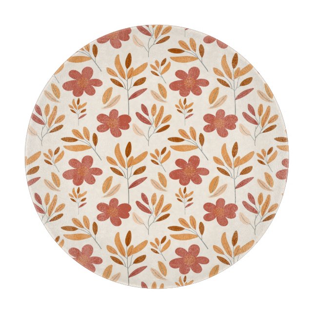 Planche À Découper Automne Automne Automne Motif Floral (Devant)