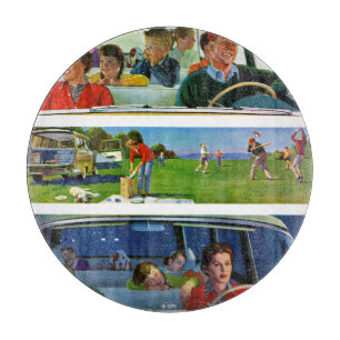 Planche À Découper Avant, pendant et après le pique-nique