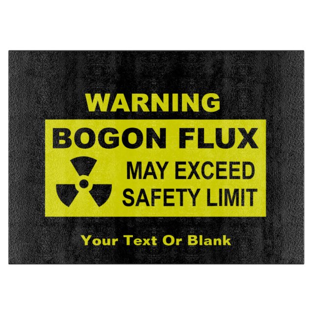 Planche À Découper Avertissement : Flux de Bogon (Devant)