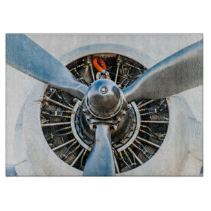 Planche À Découper Avion Douglas DC-3. Hélice