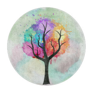 Planche À Découper Awesome abstrait pastel couleurs huile peindre arb