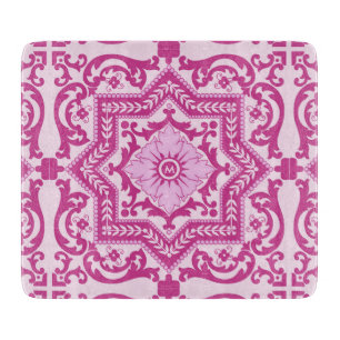 Planche À Découper Azulejo céramique Style Monogramme Vintage Ornemen