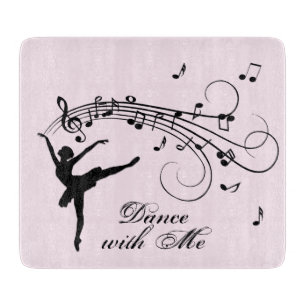 Planche À Découper Ballerina Danse avec Me Musique Verre