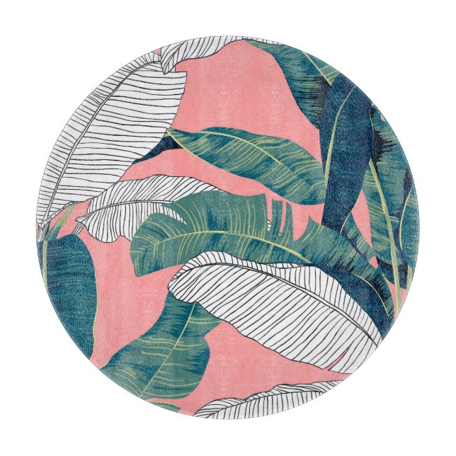 Planche À Découper Bananier Botanique : Rouge clair sans joint (Devant)